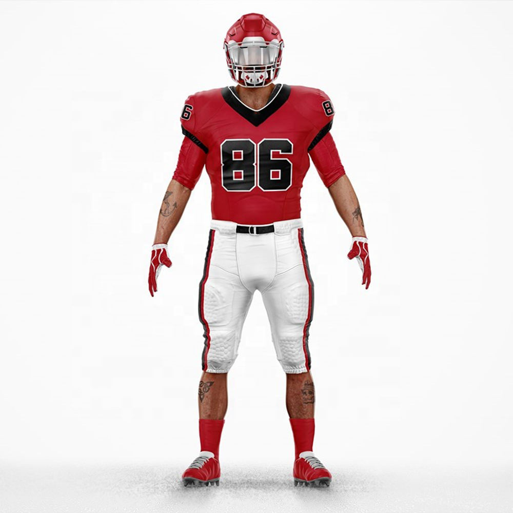 Improvment Sports New Top Embroidered American Stitched Football Jersey Support Personal Customization Customized Embroidered Logos